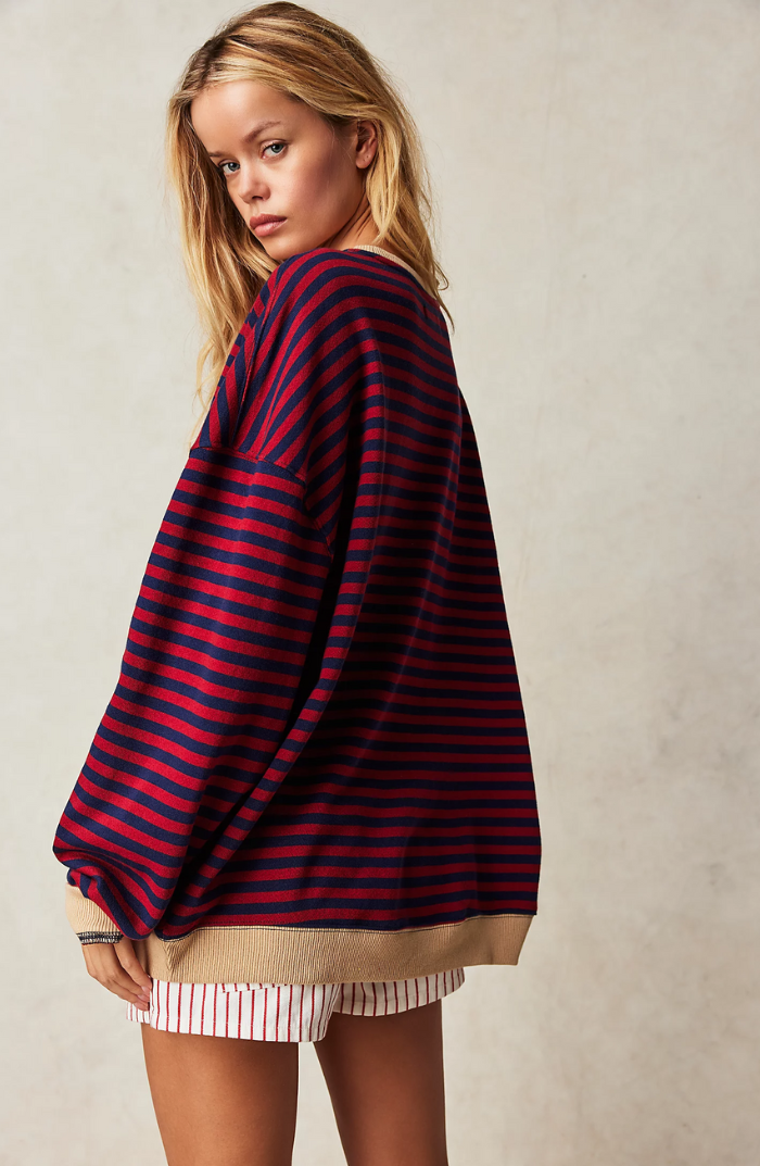 LINA™ | GESTREIFTER OVERSIZE-PULLOVER