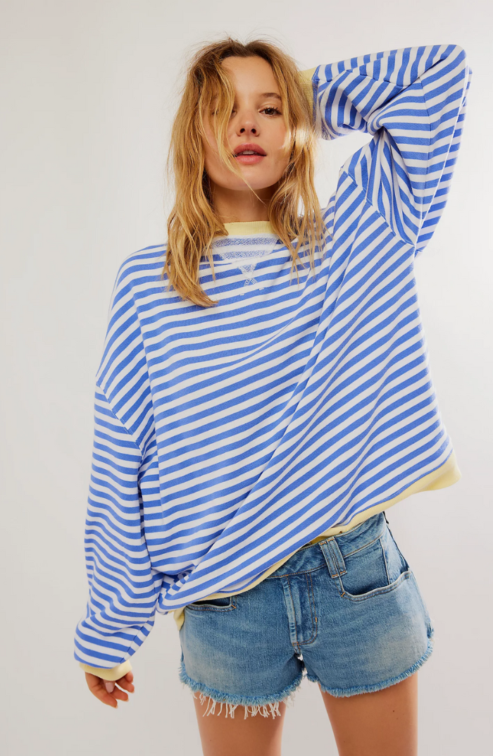 LINA™ | GESTREIFTER OVERSIZE-PULLOVER