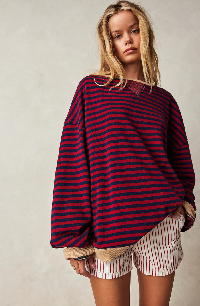 LINA™ | GESTREIFTER OVERSIZE-PULLOVER