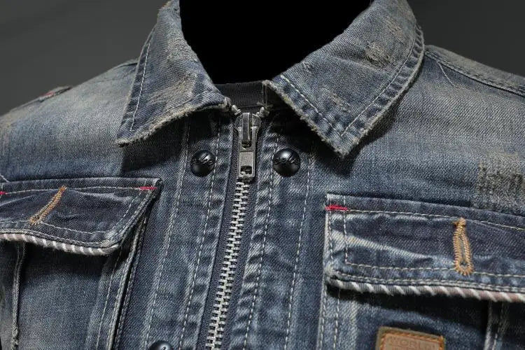 Carl - Retro-Denimjacke