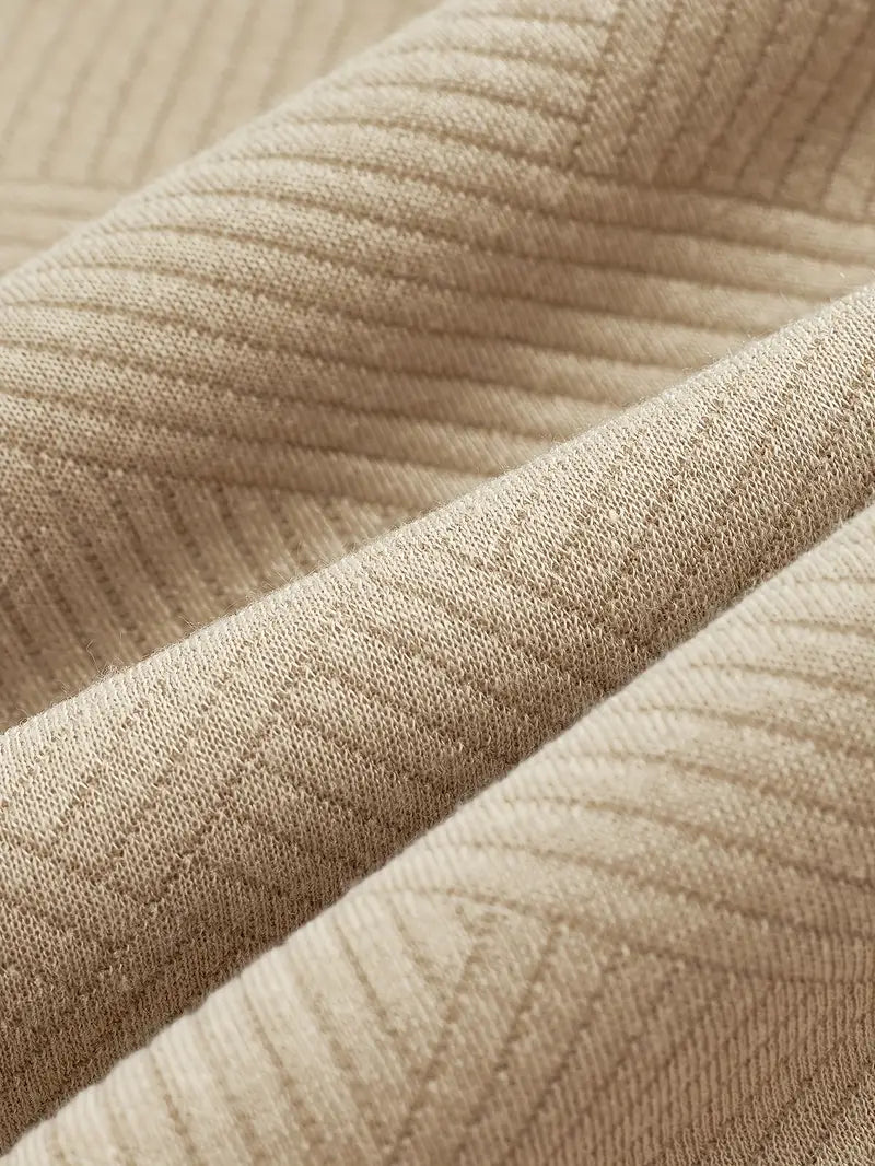 Bastian – Vintage Zip-Up Pullover mit geometrischem Muster