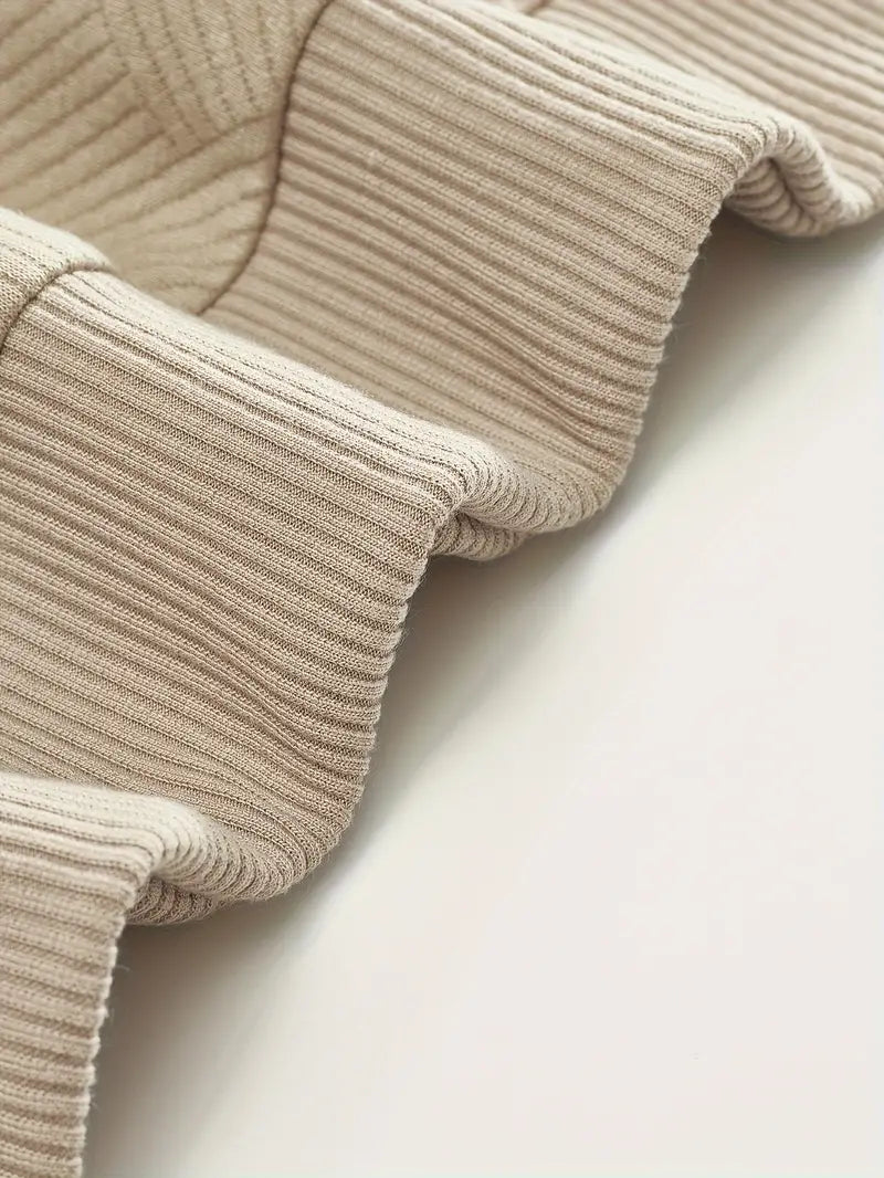 Bastian – Vintage Zip-Up Pullover mit geometrischem Muster